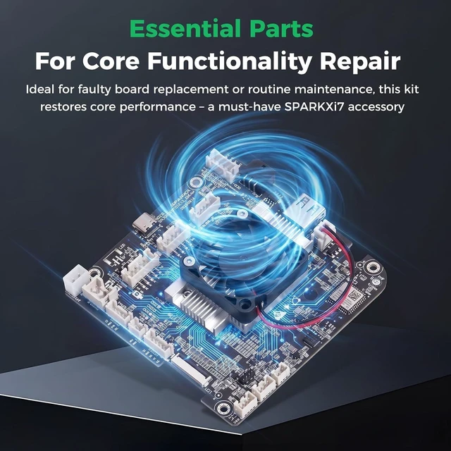 Alt view image 6 of 7 - Creality Official SPARKX i7 Mainboard (Intl Ver.), Original i7 Motherboard Kit with T113-S4 Chip, 32-bit Control Board, CR4NU200360C22 Replacement Control Board with Silent Drivers for SPARKX i7