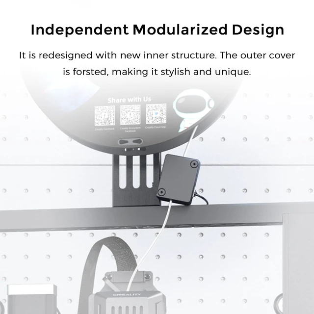 Alt view image 5 of 7 - Creality Official Ender 3 V3 SE/KE Filament Runout Sensor Kit, 3D Printer Smart Filament Break Detection Module Detector with LED Light, Precise Detection, Upgrade Accessories for Ender 3 V3 SE