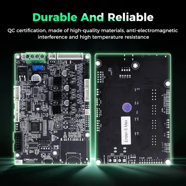 Alt view image 5 of 7 - Creality Official Ender 5 Max Mainboard, Original 32-bit Silent Replacement Motherboard, with CR4NS200323C13_32 Chip, 3D Printer Control Board for Creality Ender 5 Max 3D Printer