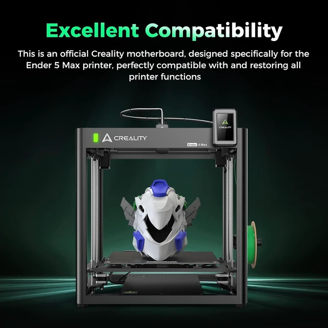 Alt view image 7 of 7 - Creality Official Ender 5 Max Mainboard, Original 32-bit Silent Replacement Motherboard, with CR4NS200323C13_32 Chip, 3D Printer Control Board for Creality Ender 5 Max 3D Printer