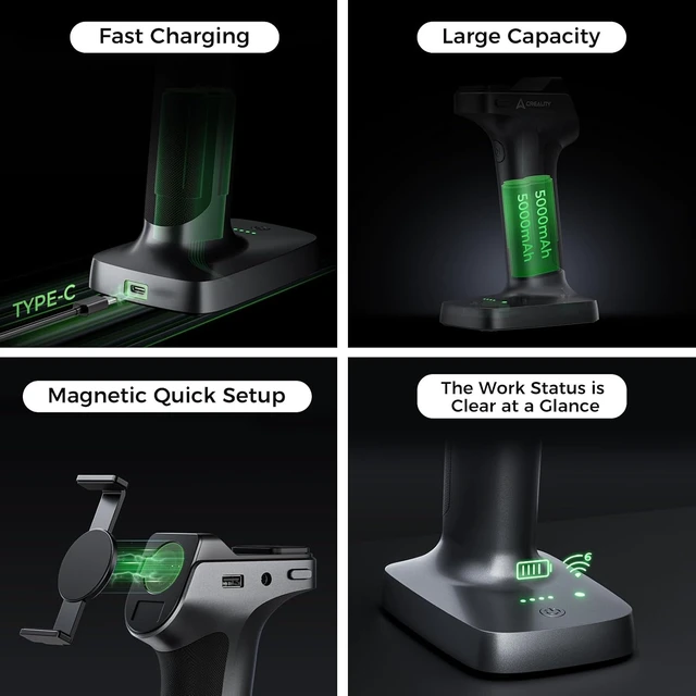 Alt view image 5 of 7 - Creality Scan Bridge for Raptor/Raptor Pro/RaptorX/Sermoon S1, Supports WiFi 6 Wireless Screen Mirroring, Smart Phone Application, Large Capacity and Fast Charging, Lightweight and Compact for Use