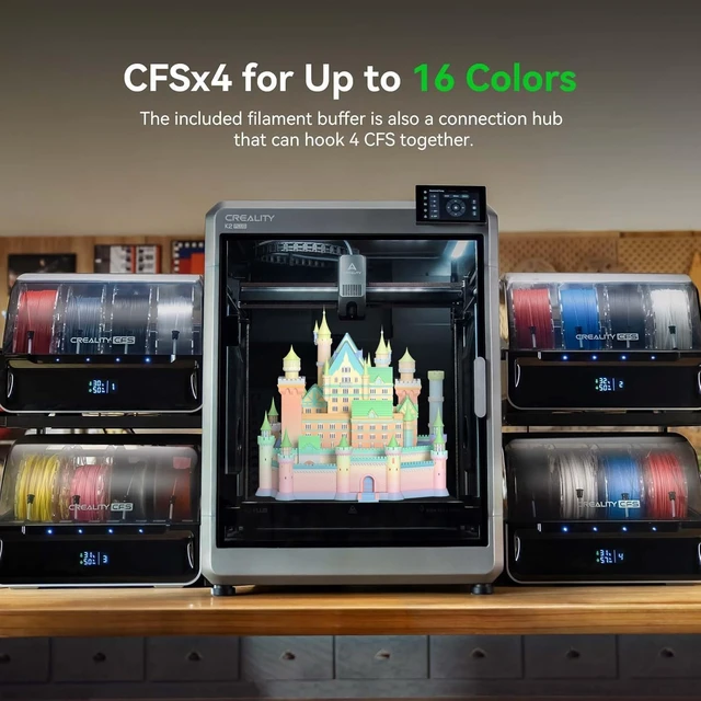 Alt view image 5 of 6 - Official Creality K1 Series CFS Upgrade Accessory Kit and Creality CFS Filament System, Multi-Color Printing Upgrades Accessories with Filament System for K1 SE,K1C, K1 Max 3D Printers