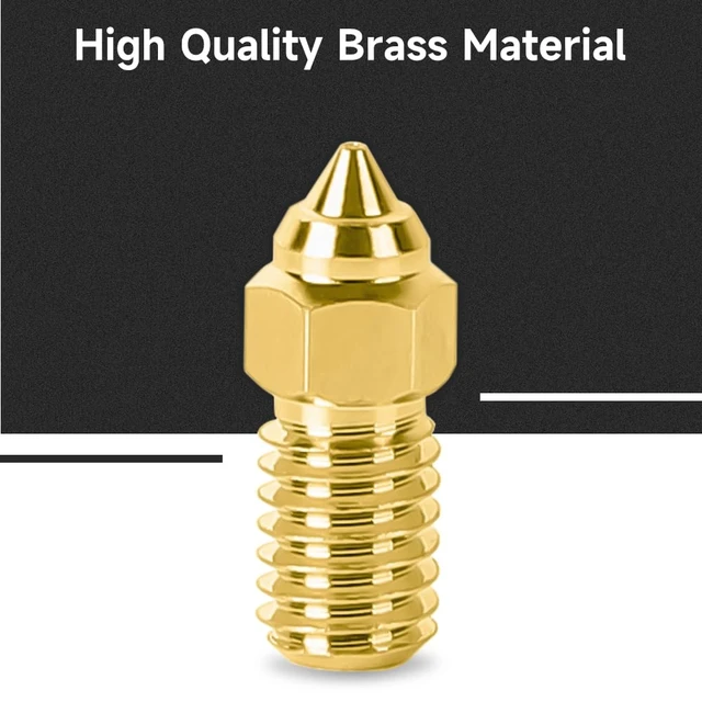 Alt view image 4 of 7 - Creality Official Ender 3 V3 SE Nozzle, 0.4mm 5 Pcs High Speed M6 Extruder Nozzles, 3D Printer Brass High Temperature Wear Resistant Nozzle for Ender 5 S1, Ender 7
