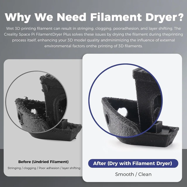 Alt view image 5 of 6 - Official Creality Space Pi V2 Plus Filament Dryer