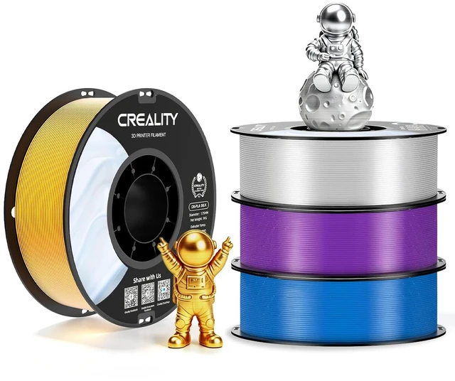 Main image of Creality Silk PLA Filament 1.75mm Shiny High Gloss 3D Printer Filament
