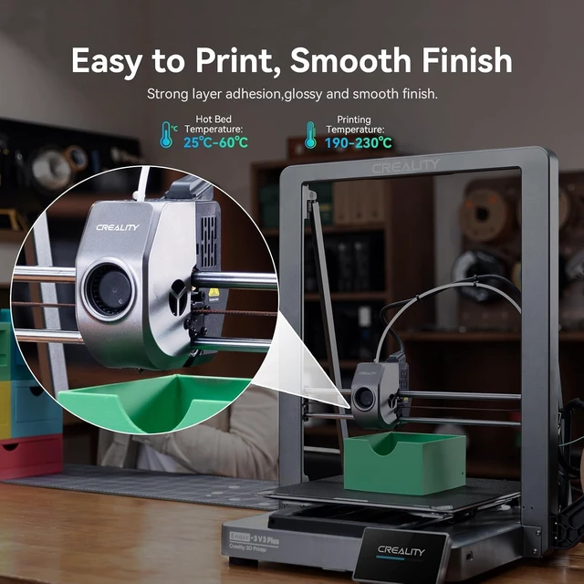 Alt view image 6 of 7 - Creality Hyper PLA Filament 1.75mm, 30-600mm/s High-Speed 3D Printer Filament, Dimensional Accuracy +/-0.02mm, Fits Most FDM 3D Printers, 8-Pack of 1Kg Spools (2.2 lbs), White&Rainbow
