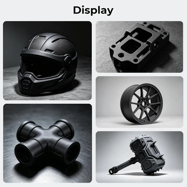 Alt view image 6 of 7 - Official Creality PPA-CF RFID 1.75mm Filament, 15% Carbon Fiber, Black, Reinforced Nylon, Heat-Resistant, Low Warpage, High-Performance 1kg(2.2lbs)/Spool Accuracy +/-0.02mm for Most FDM 3D Printers