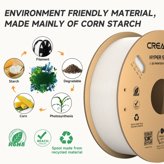Alt view image 6 of 7 - Creality Hyper PLA Filament 1.75mm White 2KG and 2025 Official CREALITY Space Pi Filament Dryer Plus