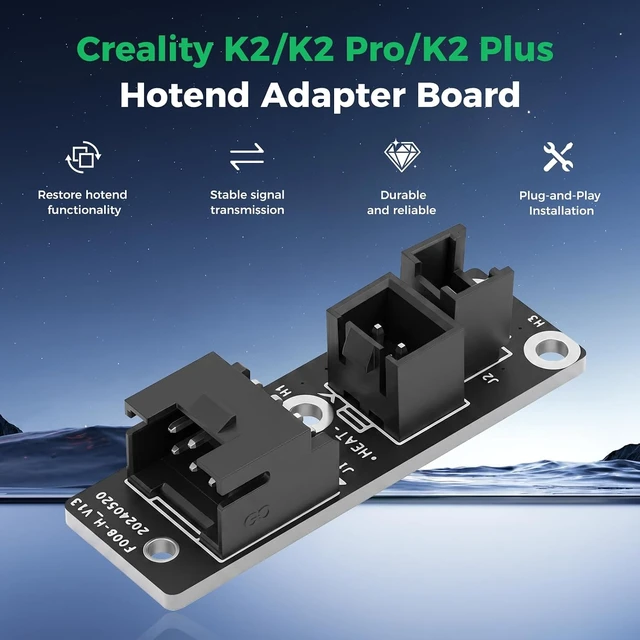 Alt view image 2 of 7 - Creality Official K2/K2 Pro/K2 Plus Hotend Adapter Board, Original K2 Hot End Adapter Plate, K2 Pro Extruder Hotend Adapter Board K2 Plus Hot End Cable Adapter Board for K2/K2 Pro/K2 Plus