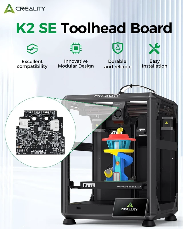 Alt view image 3 of 7 - Creality Official K2 SE Toolhead Board, K2 SE PCB Board_GD32F303CBT6, High Performance MCU, Plug & Play Installation, Official Hotend Adapter Plate for K2 SE Printer