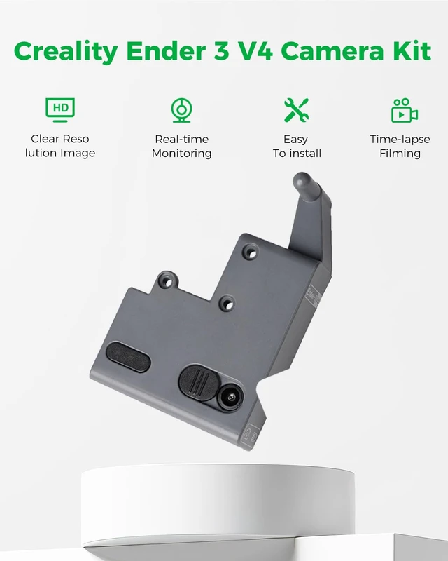 Alt view image 3 of 7 - Creality Official Ender 3 V4 Camera Kit, 1080P HD Remote Monitoring & Time-Lapse Camera for Creality Ender 3 V4 3D Printer, Easy-to-Install Time-Lapse Recorder with Stable Remote View