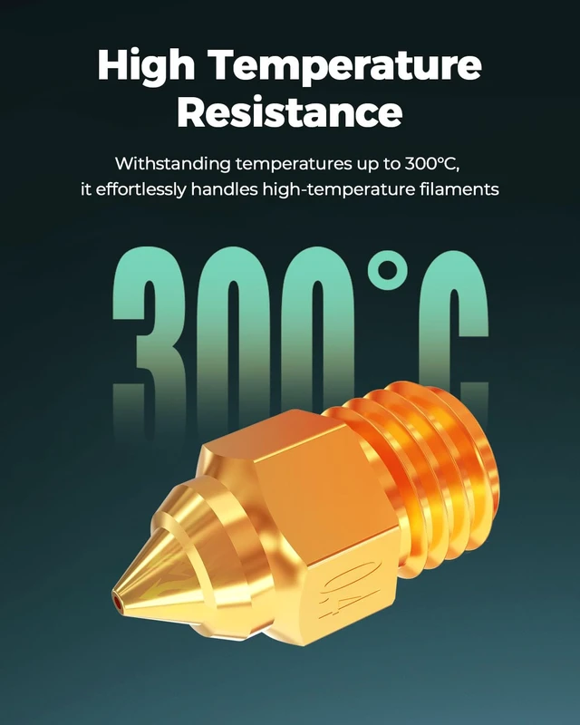 Alt view image 4 of 7 - Creality Official Ender 5 Max Nozzles, Brass Material, 8Pcs, 0.4mm, 0.6mm, 0.8mm, High Temperature Resistance(300), Less Clogging, No Leakage, Durable and Reliable, Original 3D Printer Nozzle