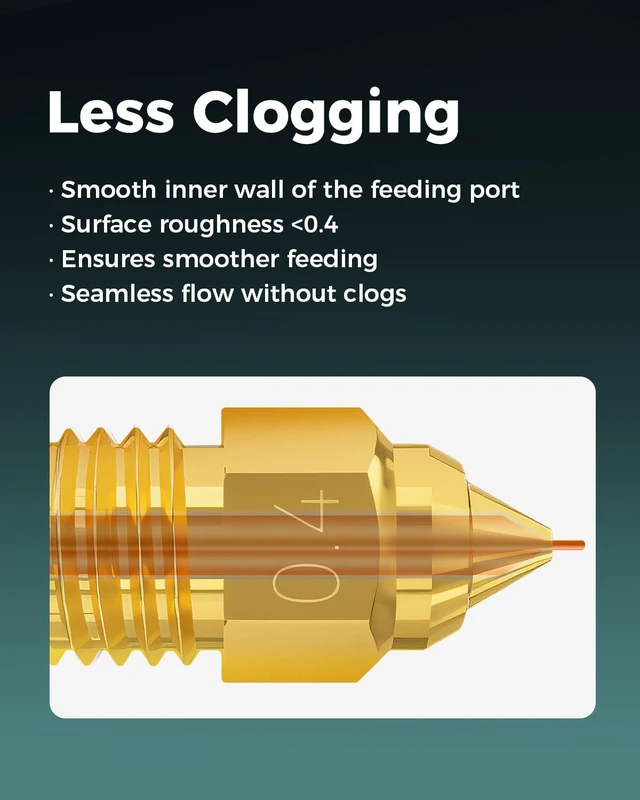 Alt view image 6 of 7 - Creality Official Ender 5 Max Nozzles, Brass Material, 8Pcs, 0.4mm, 0.6mm, 0.8mm, High Temperature Resistance(300), Less Clogging, No Leakage, Durable and Reliable, Original 3D Printer Nozzle