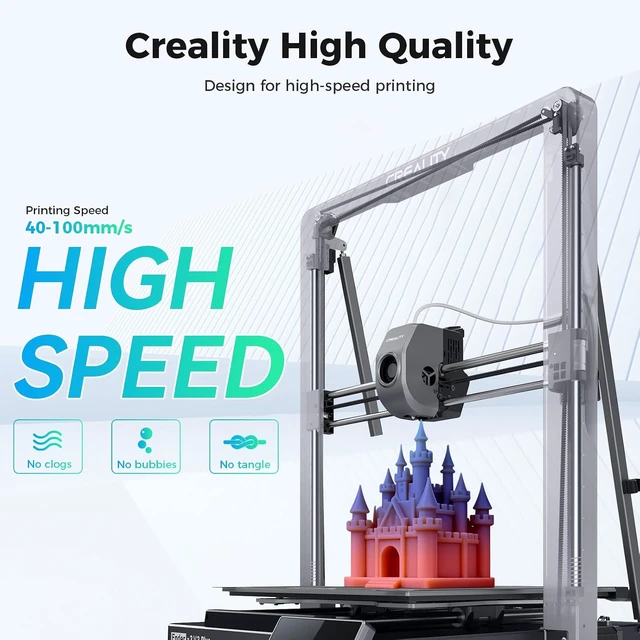 Alt view image 4 of 7 - Creality 3D Printer Filament 1.75mm, Rainbow PLA+ Plus Pro Filament Toughness Upgraded, Dimensional Accuracy ±0.02mm, Fit Most 3D Printers, 4 Pack 1kg Spool(2.2lbs), Rainbow