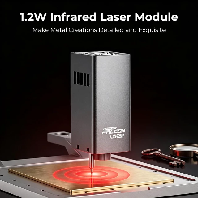 Alt view image 3 of 7 - Creality 1.2W Infrared Laser Module for Falcon A1C Laser Engraver