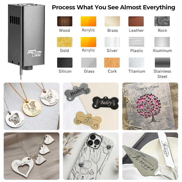 Alt view image 4 of 7 - Creality 1.2W Infrared Laser Module for Falcon A1C Laser Engraver