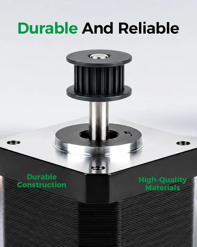 Alt view image 6 of 7 - Creality Official K1 Max 2025 Z-Axis Stepper Motor, Original Replacement 42-48 Stepper Motor with Timing Pulley, High Torque, Stable Vertical Motion, Z-axis Motor for K1 Max/K1 Max 2025 3D Printers