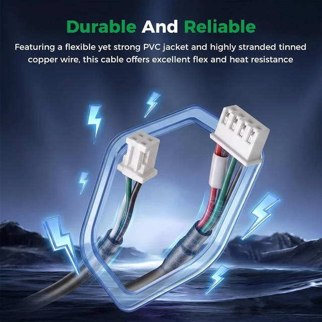 Alt view image 5 of 7 - Creality Official 2025 K1 C/K1 Max Printhead Cable, Original Toolhead Wire Hotend Adapter Cable Extruder Hotend Ribbon Cable, Nozzle Cable for Creality K1C 2025 and K1 Max 2025 3D Printers