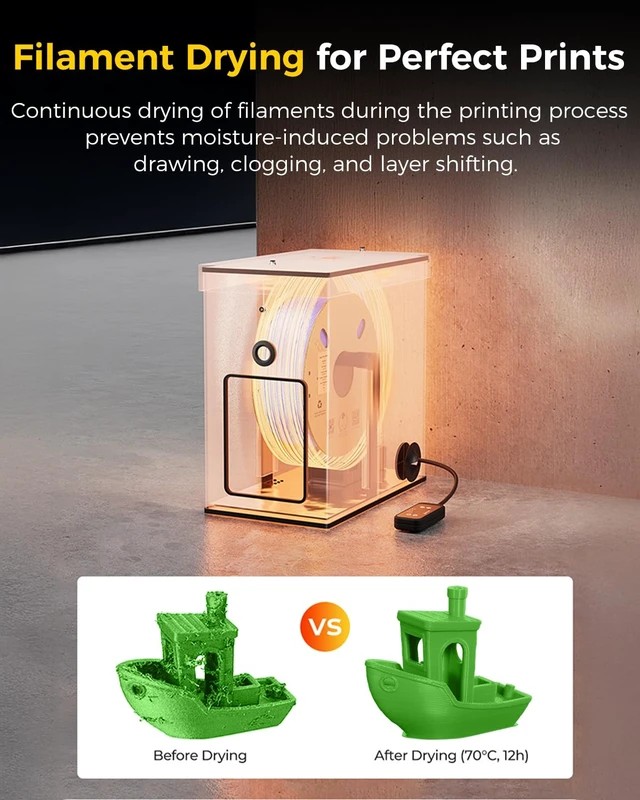 Alt view image 6 of 7 - Creality Official Chamber Heater, Support 40-70 Heating, Filament Drying, Modular Design Allows DIY Personalized Drying Box, 3D Printer Chamber Heater Suitable for Enclosed FDM 3D Printers