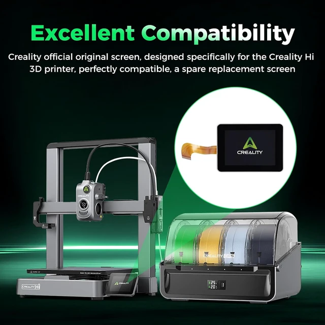 Alt view image 6 of 7 - Creality Official Hi Touch Screen Kit, Original 3.2" LCD HD Screen, Touch Display Replacement Panel with FFC Cable & Mounting Screw for Creality Hi 3D Printer