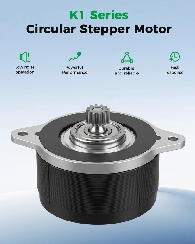 Alt view image 2 of 7 - Creality Official K1/K1 Max/K1C Extruder Motor, Original K1 Series Circular Stepper Motor, 12-Tooth Gear, High-Torque 3D Printer Extruder Motor for K1 SE/K1 Max 2025/Ender 3 V3/Ender 3 V3 Plus