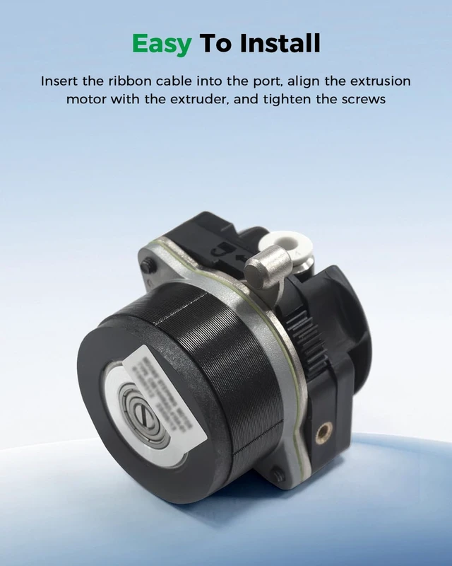 Alt view image 5 of 7 - Creality Official K1/K1 Max/K1C Extruder Motor, Original K1 Series Circular Stepper Motor, 12-Tooth Gear, High-Torque 3D Printer Extruder Motor for K1 SE/K1 Max 2025/Ender 3 V3/Ender 3 V3 Plus