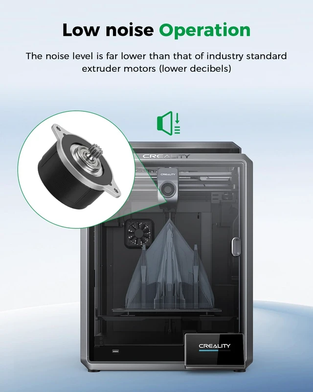 Alt view image 6 of 7 - Creality Official K1/K1 Max/K1C Extruder Motor, Original K1 Series Circular Stepper Motor, 12-Tooth Gear, High-Torque 3D Printer Extruder Motor for K1 SE/K1 Max 2025/Ender 3 V3/Ender 3 V3 Plus