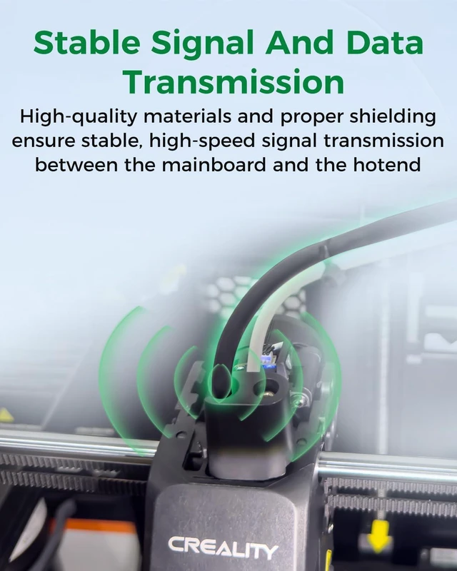 Alt view image 4 of 7 - Creality K2 SE Toolhead Cable, High-Temp Resistant FPC, Stable High-Speed Signal, Plug & Play for Hotend/Printhead Failure, Fix K2 SE Printer Cable Issues