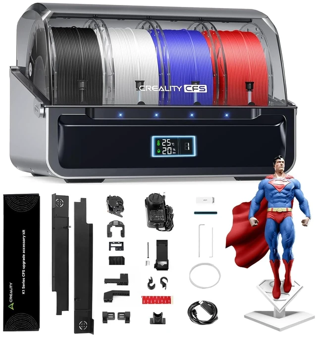 Main image of Official Creality K1 Series CFS Upgrade Accessory Kit and Creality CFS Filament System, Multi-Color Printing Upgrades Accessories with Filament System for K1 SE,K1C, K1 Max 3D Printers