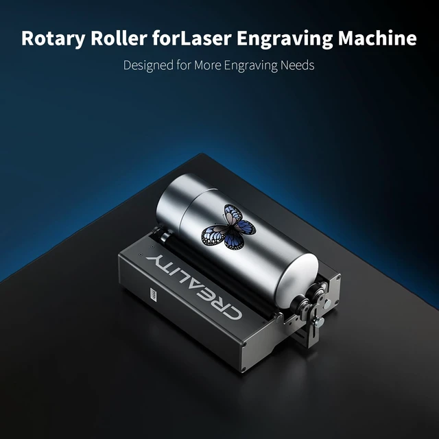 Alt view image 3 of 7 - Creality Official Laser Rotary Roller, 360° Laser Engraver Y-axis Rotary Module for Engraving Cylindrical Objects, 7 Adjustment Diameters 5mm to 120mm, Compatible with Creality Falcon/Falcon2 Engraver