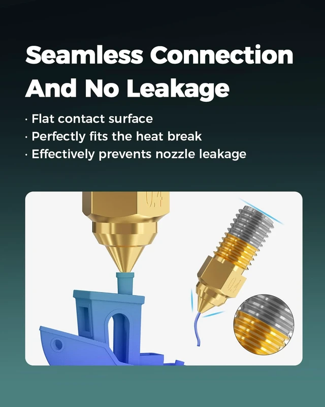 Alt view image 7 of 7 - Creality Official Ender 5 Max Nozzles, Brass Material, 8Pcs, 0.4mm, 0.6mm, 0.8mm, High Temperature Resistance(300), Less Clogging, No Leakage, Durable and Reliable, Original 3D Printer Nozzle