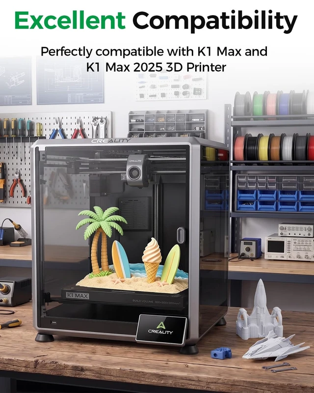 Alt view image 2 of 7 - Creality Official K1 Max 2025 Z-Axis Stepper Motor, Original Replacement 42-48 Stepper Motor with Timing Pulley, High Torque, Stable Vertical Motion, Z-axis Motor for K1 Max/K1 Max 2025 3D Printers
