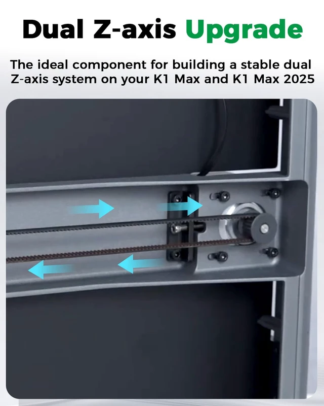 Alt view image 7 of 7 - Creality Official K1 Max 2025 Z-Axis Stepper Motor, Original Replacement 42-48 Stepper Motor with Timing Pulley, High Torque, Stable Vertical Motion, Z-axis Motor for K1 Max/K1 Max 2025 3D Printers