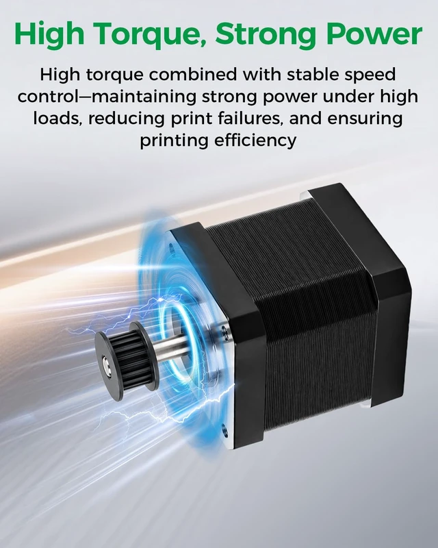 Alt view image 4 of 7 - Creality Official K1 Max 2025 Z-Axis Stepper Motor, Original Replacement 42-48 Stepper Motor with Timing Pulley, High Torque, Stable Vertical Motion, Z-axis Motor for K1 Max/K1 Max 2025 3D Printers