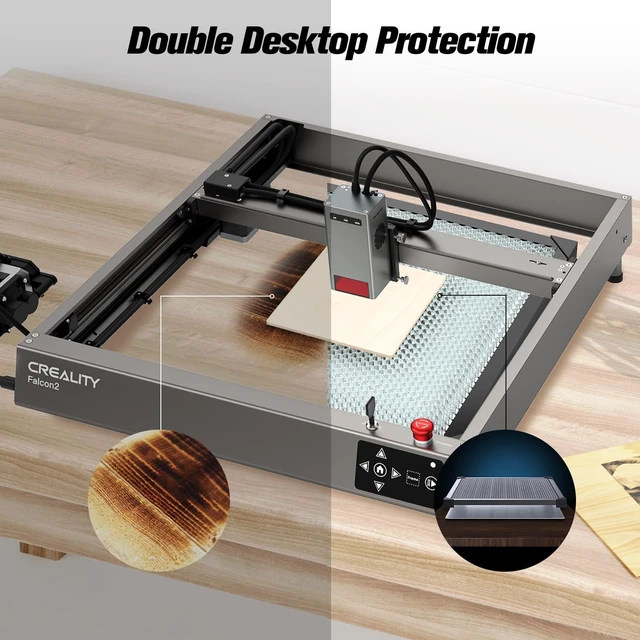 Alt view image 3 of 6 - Creality Honeycomb Working Table, Soulmate for Falcon/Falcon2 and Most Laser Engraver and Cutter Machine, Honeycomb Working Panel for Fast Heat Dissipation and Desktop-Protecting,19.68"x 19.68"x 0.87"