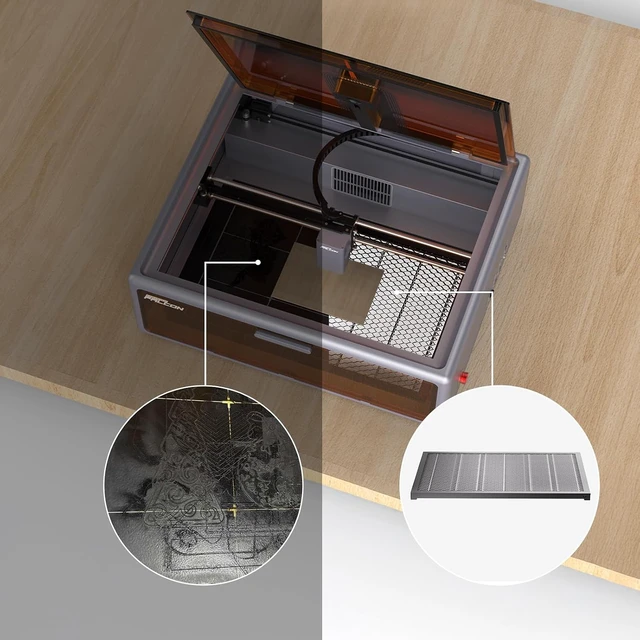 Alt view image 5 of 7 - Creality Honeycomb Working Table, 460 * 346mm Honeycomb Working Bed for Falcon A1, Honeycomb Working Panel for Fast Heat Dissipation and Desktop-Protecting, 18.1"x 13.6"x 0.6"