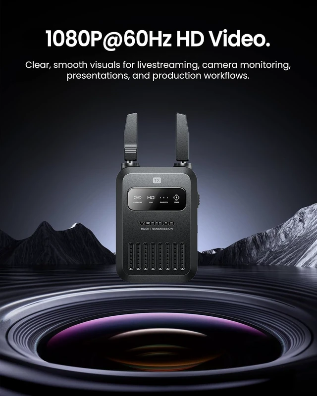 Alt view image 3 of 7 - Wireless HDMI Transmitter and Receiver 3280FT 1080P@60Hz 1TX+1RX