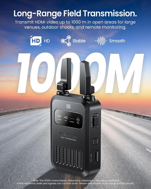 Alt view image 2 of 7 - Wireless HDMI Transmitter and Receiver 3280FT 1080P@60Hz 1TX+1RX