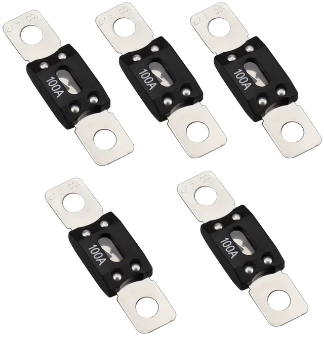 Main image of 32V ANM MEGA/AMG Fuse 100A, Bolt Fuses 100A, High Current Bolt Mount Fuses for Cars, Trucks, Construction Vehicles, Buses, Caravans 5PCS