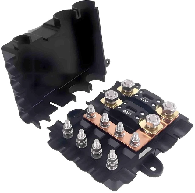 Main image of Automotive Fuse Box with 400A MEGA Fuse 4-Way MIDI Fuse Holder