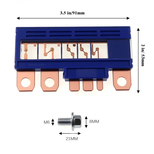 Alt view image 5 of 5 - 82620-33030 Fuse Fusible Link Block 120A 80A 50A 40A 30A Multi Link Fuse Assembly Fits for Toyota Camr 2007-2011 / Toyota Venza 2009-2015 Replace 8262033030
