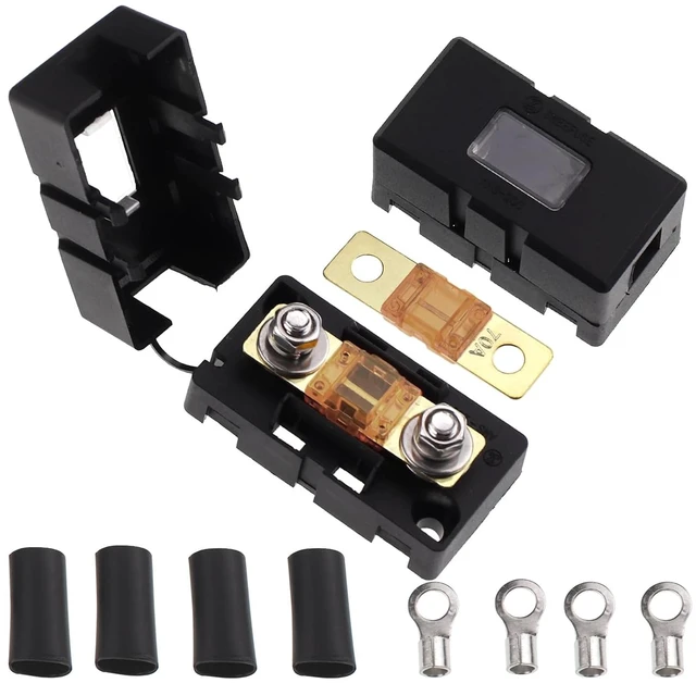 Main image of 70Amp AMI/Midi Fuse Holder with Bolt-on AMI/Midi Fuse for Cars Trucks (Pack of 2)
