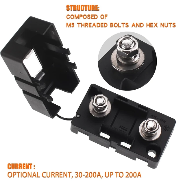 Alt view image 4 of 6 - 40Amp AMI/Midi Fuse Holder with Bolt-on AMI/Midi Fuse for Cars Trucks (Pack of 2)
