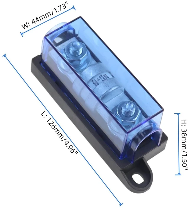 Alt view image 7 of 7 - Class T Fuse Holder with Cover AC/DC 150V 350A
