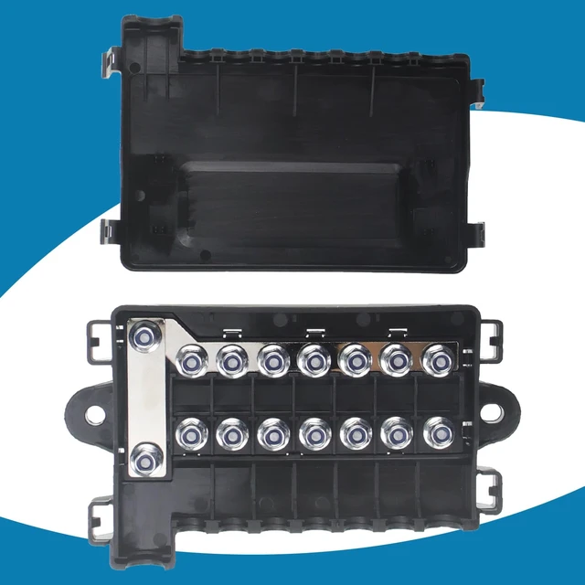 Alt view image 2 of 6 - Fuse Box 7 Way MIDI Fuse Holder with Cover 12/ 32V DC