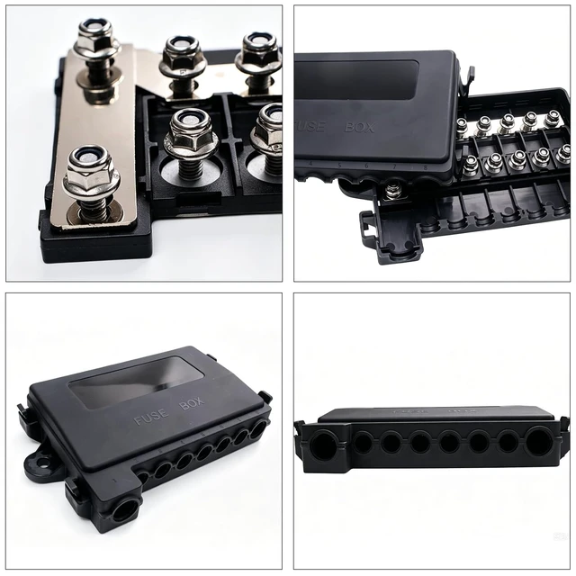 Alt view image 2 of 7 - 7-Way Fuse Block MIDI/ANSANM Fuse Box Fuse Holder for Automotive