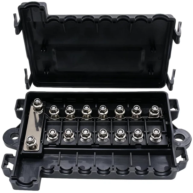 Main image of 7-Way Fuse Block MIDI/ANSANM Fuse Box Fuse Holder for Automotive