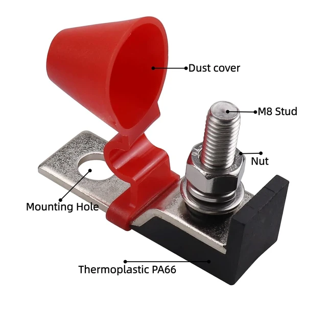 Alt view image 4 of 5 - Terminal Fuse Block for Marine Rated Battery Fuse 30-300 Amp