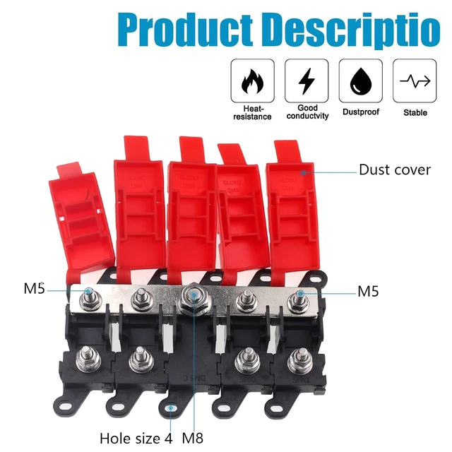 Alt view image 2 of 7 - 4 Way MIDI AMI Fuse Holder 1-in 4-Out Power Distribution Module