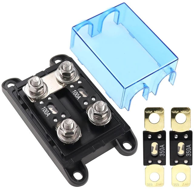 Main image of 2-Way AMG Mega Fuse Holder Kit 4-way Fuse Block 32V DC